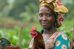 African Lady Farmer Background Wallpaper Product Image 1