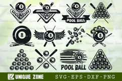 Pool Ball SVG Bundle | Billiard Snooker Cut Files For Cricut Product Image 1