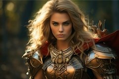 Warrior woman in enchanted forest Product Image 1