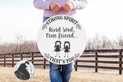 Strong Spirit Kind Soul SVG, Friendship SVG Product Image 1