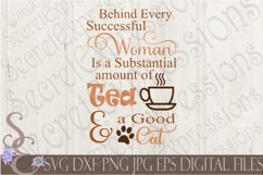 Behind every successful woman is Tea and a Good Cat Product Image 1