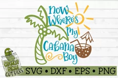 Now Where's My Cabana Boy Beach SVG File Product Image 2