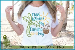 Now Where's My Cabana Boy Beach SVG File Product Image 1