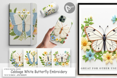 Digital Paper Cabbage White Butterfly Product Image 1