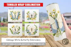 Tumbler Cabbage White Butterfly Product Image 1