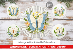 Wind Spinner Cabbage White Butterfly Product Image 1
