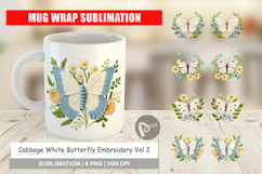 Mug Wrap Cabbage White Butterfly Product Image 1