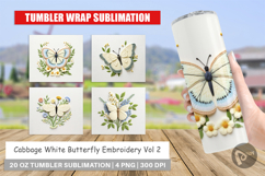 Tumbler Cabbage White Butterfly Product Image 1