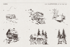 Alpine Cabin Collection Sketches Product Image 5