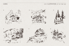 Alpine Cabin Collection Sketches Product Image 6