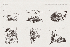 Alpine Cabin Collection Sketches Product Image 9