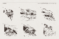 Alpine Cabin Collection Sketches Product Image 11