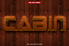 Cabin 3D editable text effect Product Image 1
