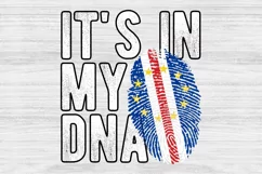 It's in my DNA Cabo Verde Flag Fingerprint PNG Sublimation Product Image 1