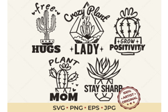 Cactus SVG Bundle Plant Mom Shirt Product Image 1