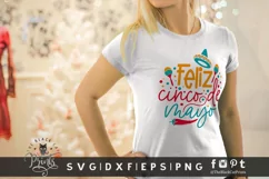Feliz Cinco De Mayo SVG | Fiesta SVG | Sombrero Cut File Product Image 2