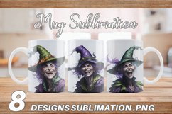 Cackling Witch | Mug sublimation design Product Image 1