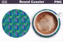 Cactus Coaster | Round Car Coaster Product Image 1