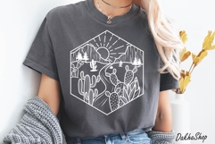 Cactus Svg Design, Cactus scene Svg, Desert Scene Svg. Product Image 7