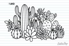 Cactus Svg, Succulent Svg, Cactus Border, Plants Svg. Product Image 3