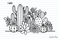 Cactus Svg, Succulent Svg, Cactus Border, Plants Svg. Product Image 2