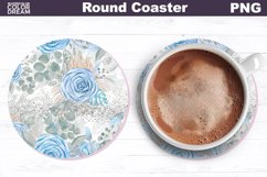 Flowers Coaster | Roses Car Coaster Product Image 1