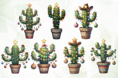Cactus Christmas Tree Sublimation Product Image 2
