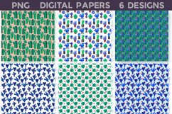 Cactus Digital Paper | Cactus Seamless Pattern Product Image 2
