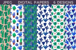 Cactus Digital Paper | Cactus Seamless Pattern Product Image 1