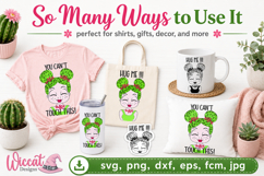 Cactus Girl SVG Cut File | You Can’t Touch This &amp; Hug Me Product Image 2