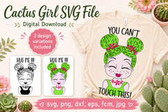 Cactus Girl SVG Cut File | You Can’t Touch This &amp; Hug Me Product Image 1