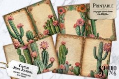 Cactus Junk Journal Pages Product Image 1