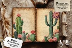 Cactus Junk Journal Pages Product Image 2