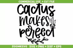 Cactus makes perfect SVG | Plant SVG | Plant Lover SVG Product Image 1