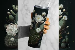 Succulents Sublimation Tumbler, Succulents PNG, Summer PNG, Summer Tumbler, Tumbler 20 oz