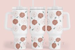 Cactus Spring Flower 40oz quencher tumbler sublimation full wrap high resolution transparant background