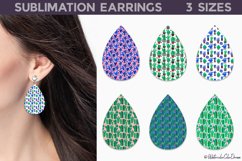 Cactus Teardrop Earrings | Summer Earring Sublimation Product Image 1