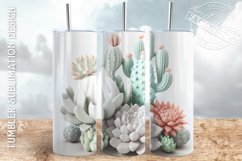 3D tumbler wrap BUNDLE, 3D flowers tumbler design Product Image 8