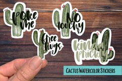 Cactus Watercolor PNG Sticker Pack Product Image 1