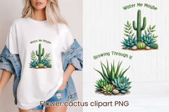 Cactus flower clipart PNG design | Desert flower sublimation Product Image 1
