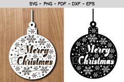 Merry Christmas Paper Template Design Product Image 1