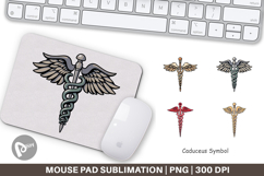 Mouse Pad Medical Caduceus Product Image 1