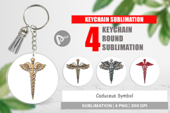 Keychain Medical Caduceus Product Image 1