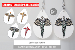 Earring Medical Caduceus Product Image 1