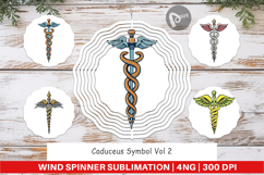 Wind Spinner Medical Caduceus Product Image 1