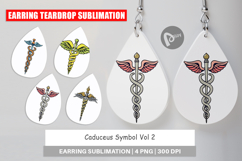 Earring Medical Caduceus Product Image 1
