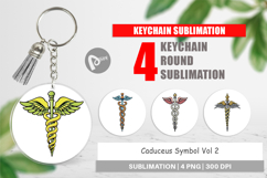 Keychain Medical Caduceus Product Image 1