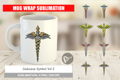 Mug Wrap Medical Caduceus Product Image 1