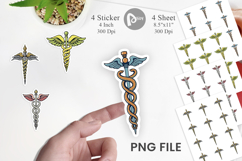 Medical Caduceus Sticker Product Image 1