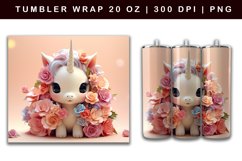 Unicorn Sublimation Tumbler Bundle | 3D Tumbler Wrap Product Image 3